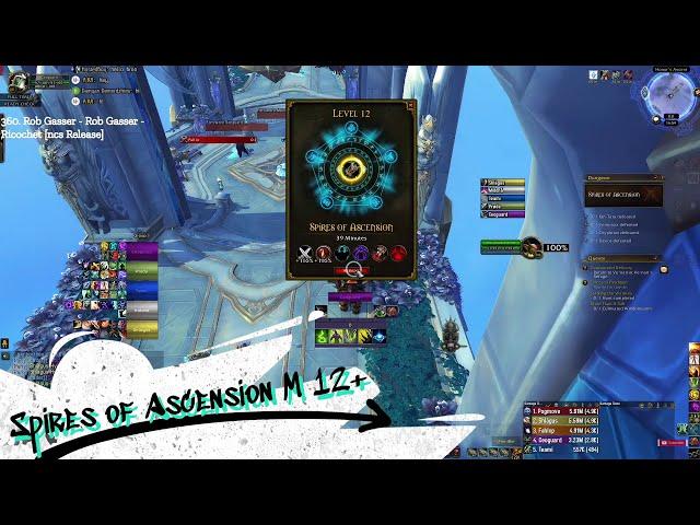 Spires of Ascension - Mythic Dungeon 12 + Vengeance Demon Hunter Tank / Fortified Spiteful Grievous