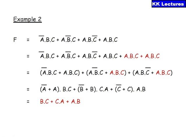 Simplification of Boolean functions