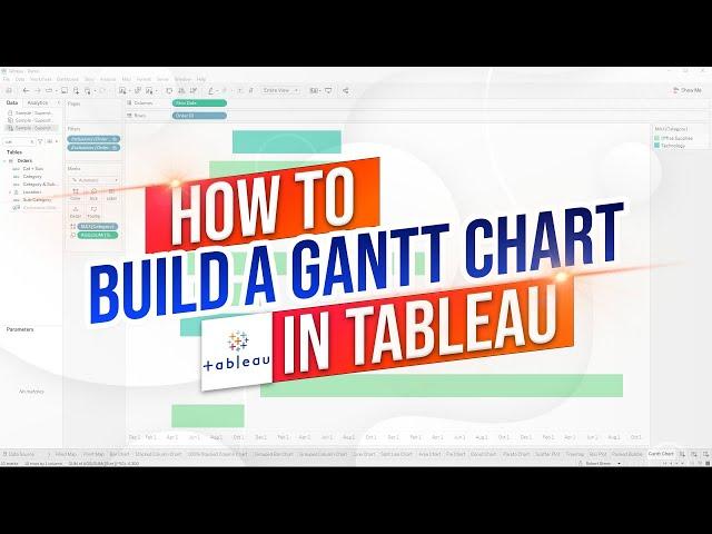 Tableau: Create a Gantt Chart using Start & End Dates (Scaffold)