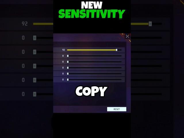 New SENSITIVITY 100% Working  | Free Fire