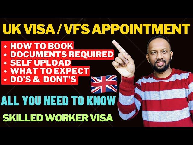 UK Visa-VFS Appointment Full Process Explained | Must Watch Before Visa Appointment | Skilled Worker