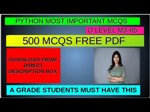 python most important  mcqs ||  m3-r5