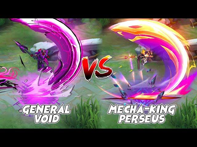 Alpha Mecha-king Perseus VS General Void Skin Comparison