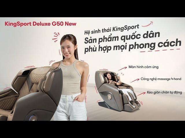 GHẾ MASSAGE DELUXE G50 NEW| Sản phẩm quốc dân phù hợp mọi phong cách