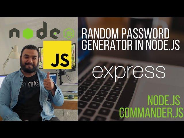 Random Password Generator with Node.js & Commander.js