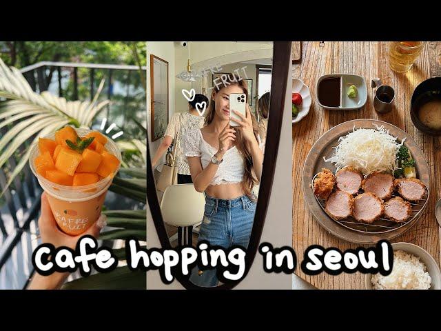 cafe hopping in seoul forest  apple mango bingsoo, teddy bear cafe, donkatsu, cute shops