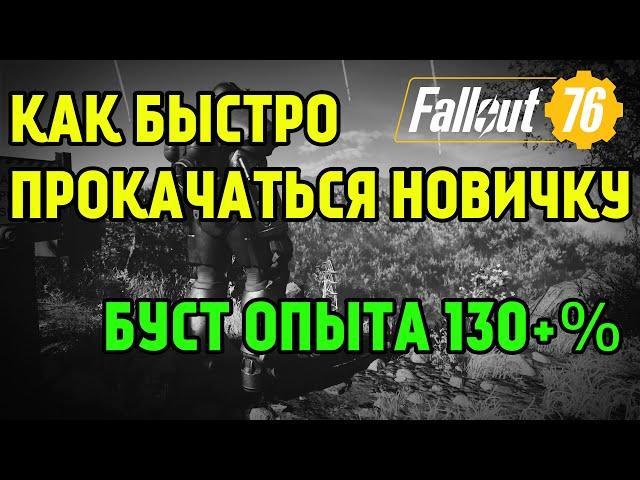 FALLOUT 76 | КАК БЫСТРО ПРОКАЧАТЬ УРОВНИ! БУСТ ОПЫТА 130+%!