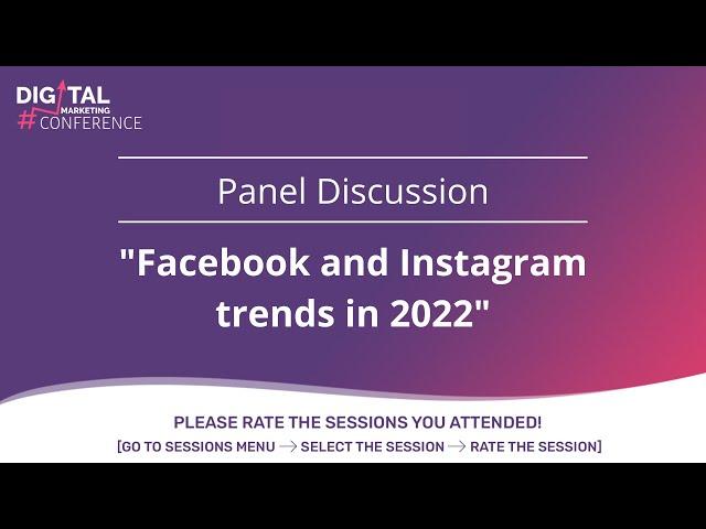 Facebook and Instagram trends in 2022 | Panel Discussion