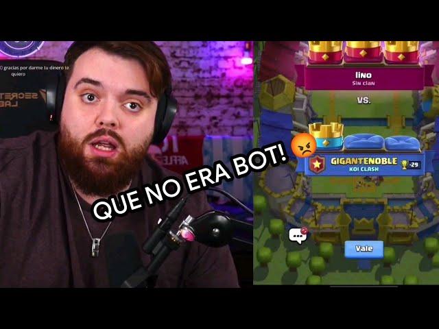 Ibai pierde contra un bot en Clash Royale *SE ENFADA MUCHO*