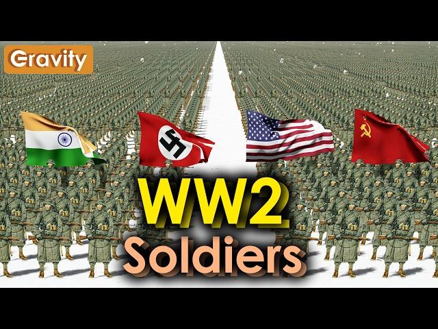 Number of Soldiers in World War II