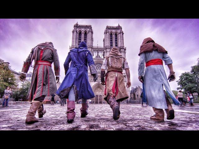 Assassin's Creed Unity Meets Parkour in Real Life - 4K!