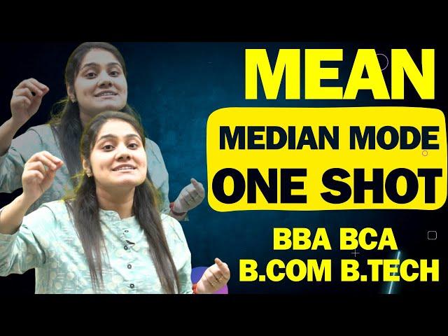 Mean Mode Median One Shot|Statistics|Business Statistics|BBA|BCA|B.COM|B.TECH|DreamMaths