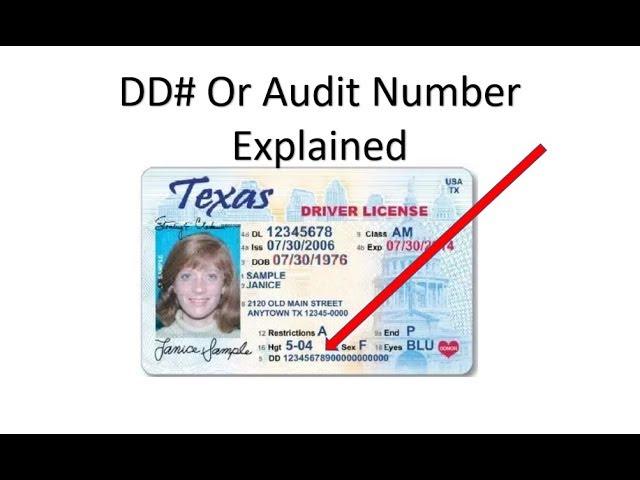 What Is The DD or Audit Number On Your Drivers License Explained