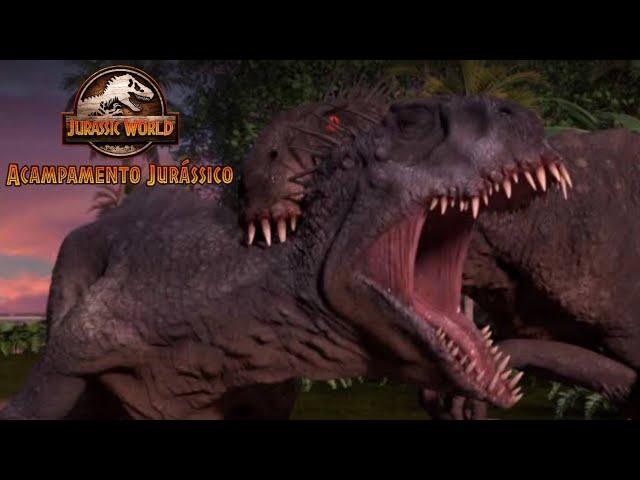 Scorpios Rex Vs Scorpios Rex | Jurassic World: Acampamento Jurássico