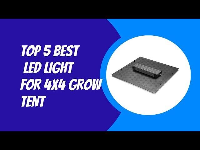 Top 5 Best Led Light for 4x4 Grow Tent 2023
