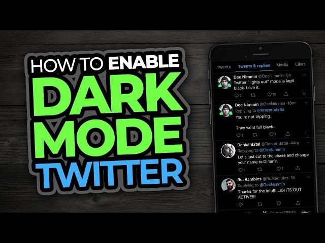 How To Enable DARK MODE on TWITTER | New Black Night Theme!
