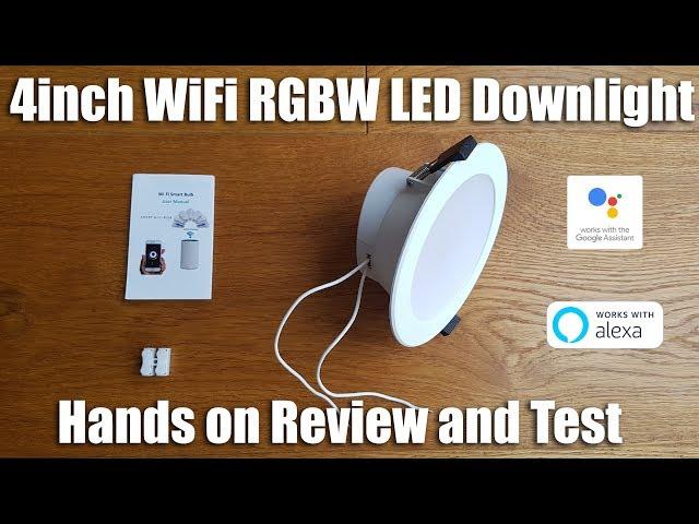 Zemismart LED Smart RGBW Downlight 10W works with Alexa & Google Home [Hands on Review and Test]