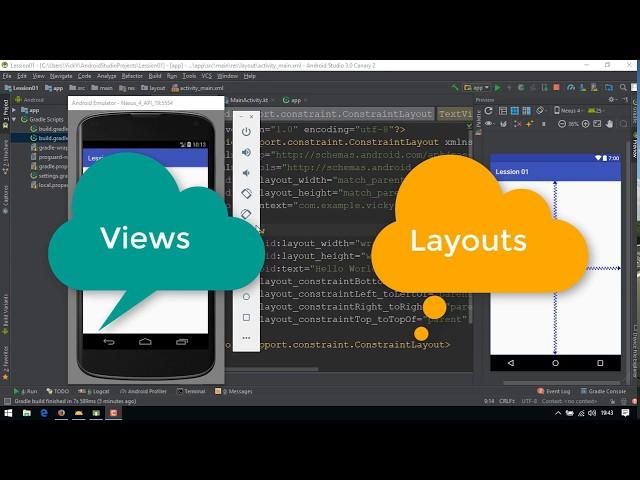 Android Tutorial (Kotlin) - 07 - Android Views And Layout