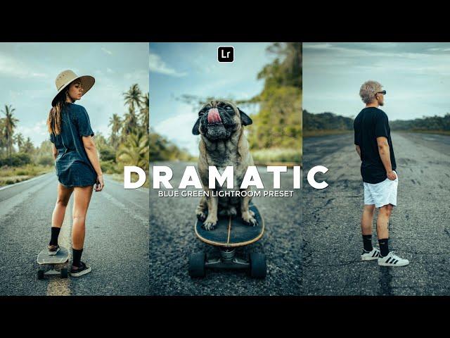 Dramatic Blue Green Preset | Lightroom Mobile Preset Free DNG | lightroom preset | Dramatic tone