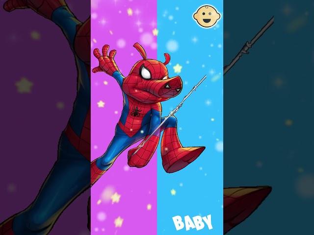 SPIDERMAN BABY #transformation #shorts #spiderman IDER