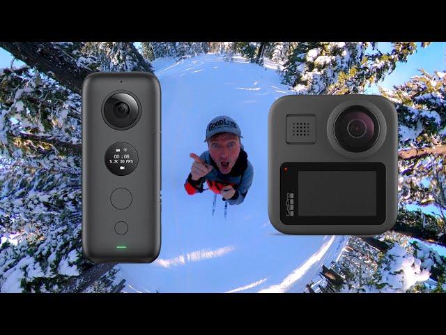 GoPro Max VS Insta360 One X SIDE BY SIDE! (#1) - Footage Comparison