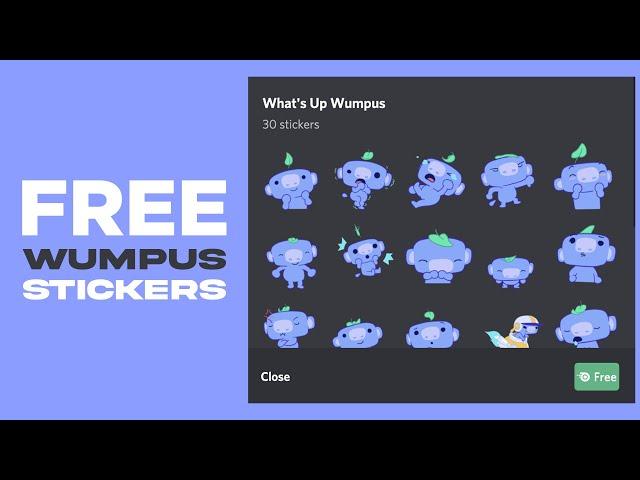 How to use Discord stickers ( Free Wumpus Stickers )