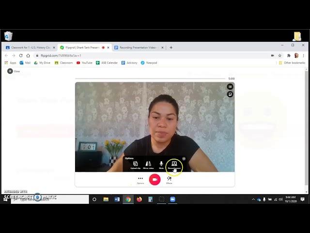 Flip Grid Screen Recording