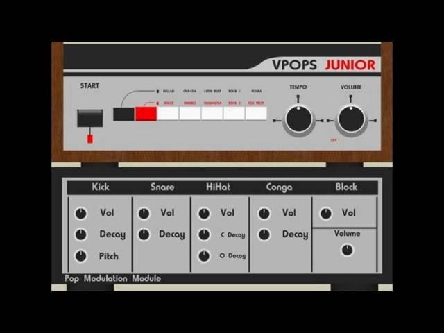 Free Korg Mini Pops Junior Drum Machine VST Emulation