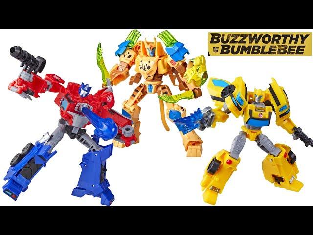 Transformers Buzzworthy Bumblebee 3 Pack! Optimus Prime, Bumblebee, and Cheetor!