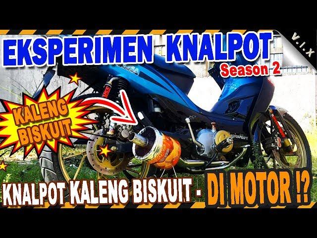 Knalpot Kaleng Biskuit di Motor | Eksperimen Knalpot | Knalpot 3 suara, knalpot brong suara jet !!