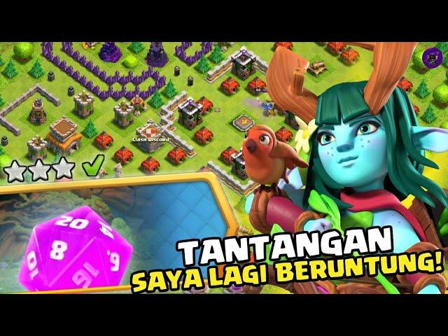 CARA MENYELESAIKAN TANTANGAN SAYA LAGI BERUNTUNG! DALAM 1X SERANG! | CLASH OF CLANS