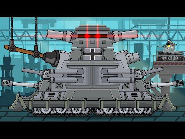 VK-44 Сitadel + Plunger. Cartoons about tanks