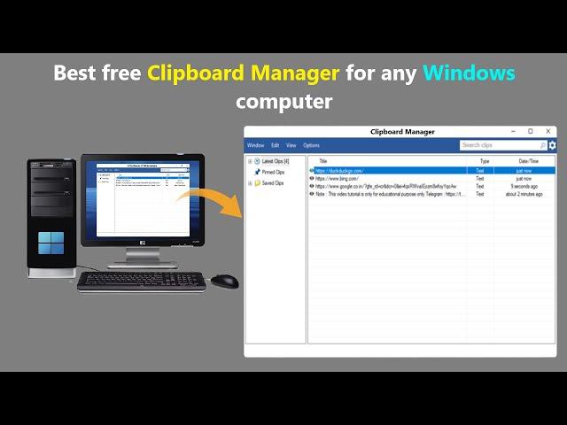 Best free Clipboard Manager for any Windows computer.