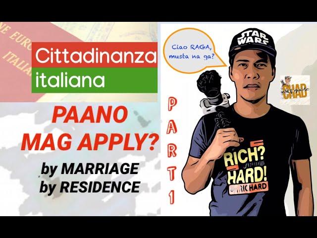 ITALIAN CITIZENSHIP HOW TO APPLY? FULL GUIDE PART 1 | CHAD WILL GUIDE