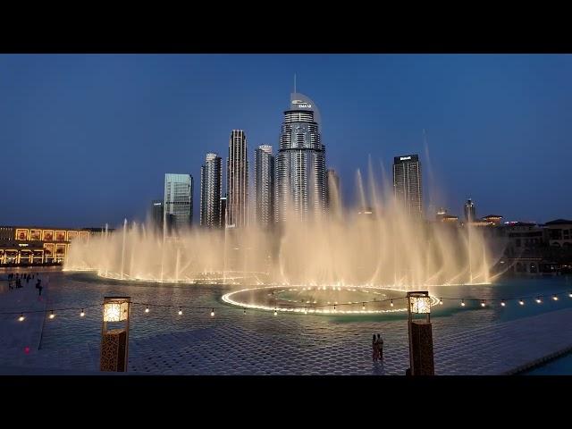 Burj Khalifa Поющие фонтаны в мае 2024