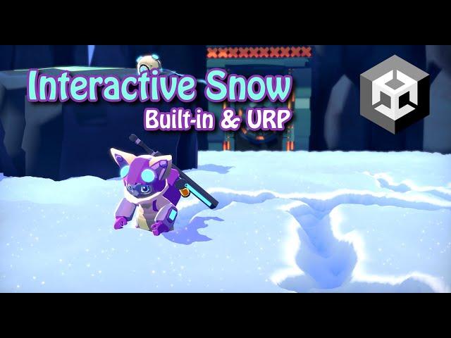 Unity | Interactive Snow Shader | Stylized Setup URP + Built-In