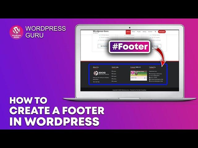 How to add Footer in Wordpress