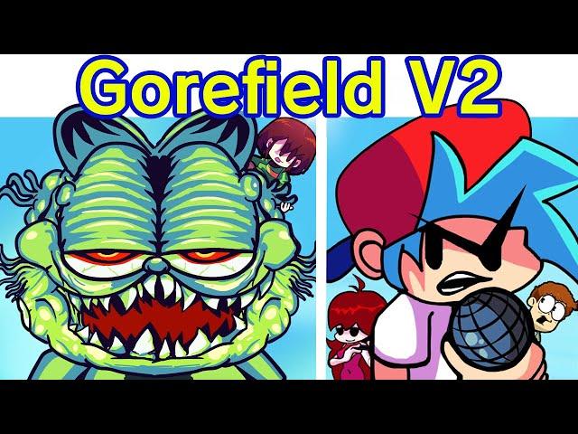 Friday Night Funkin' VS Gorefield V2 FULL WEEK + Ending (FNF Mod) (Garfield Gameboy'd/Creepypasta)