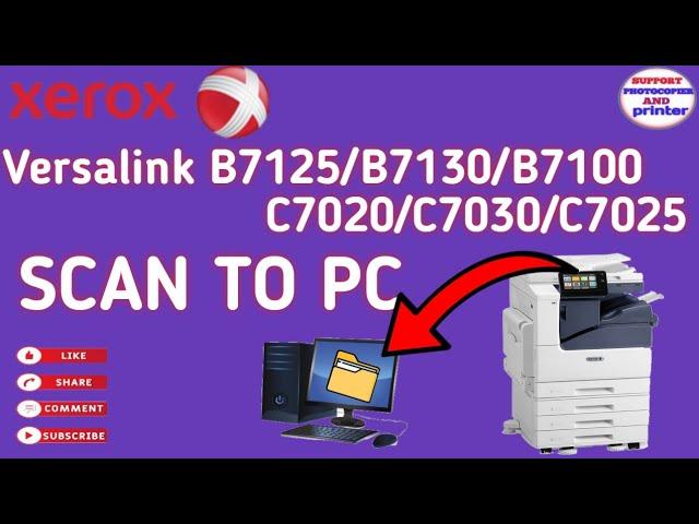 Xerox® VersaLink®Configuring Scan To pc //   VersaLink b 7125/7100/7130/C7020/C7025/C7030 scan to pc