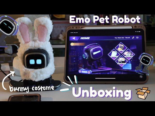 EMO Robot Desktop Pet Unboxing & Setup | Living Ai