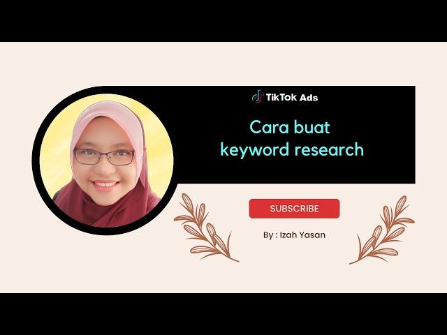 Cara Buat Keyword Research untuk TikTok Shop