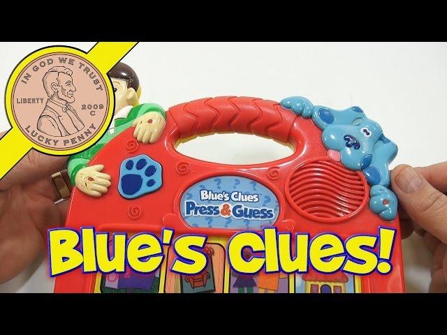 Blue's Clues Press & Guess Electronic Kids Toy, 1998 Tyco Preschool