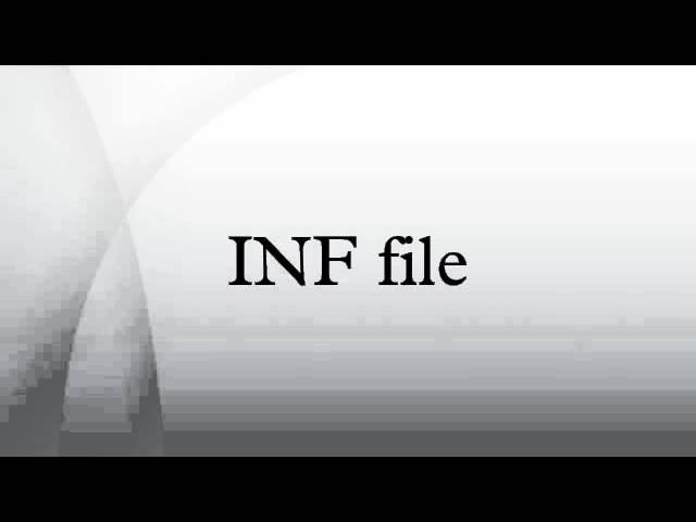 INF file