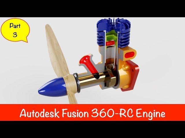 Fusion 360 - RC Engine Modeling (Part3)