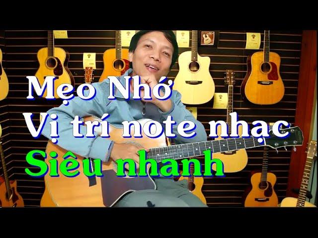 Mẹo nhớ vị trí note nhạc trên cần đàn Guitar dễ nhất