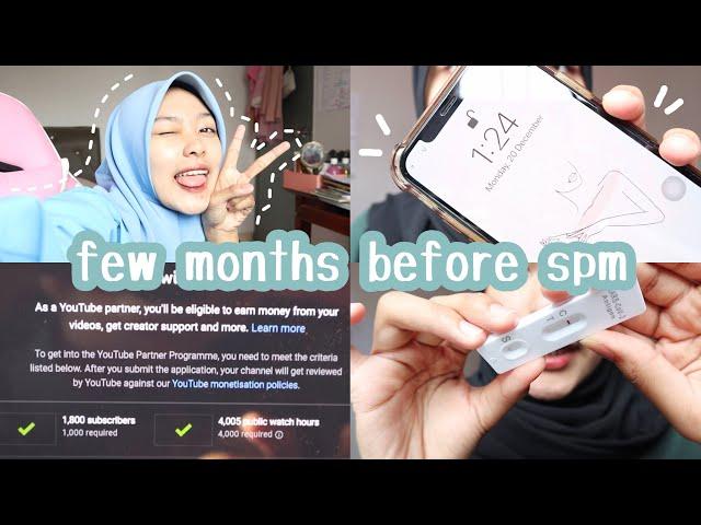 few months before spm : 10 days of quarantine , youtube monetisation & study  | malaysia vlog