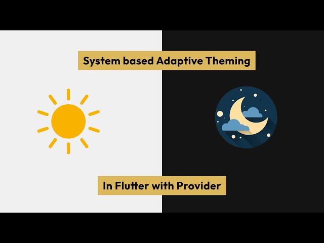 How to add Dark mode in Flutter with Provider | Shared Preferences | Adaptive Theming