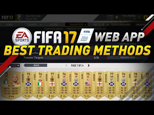 FIFA 17 - BEST EASY WEB APP TRADING METHODS TO MAKE HUGE PROFIT! | FIFA 17 ULTIMATE TEAM #WebApp