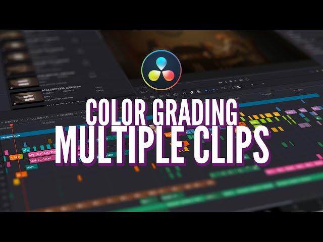 Timeline Color Grading + Correcting in Davinci Resolve 17 | Adjust Multiple Clips