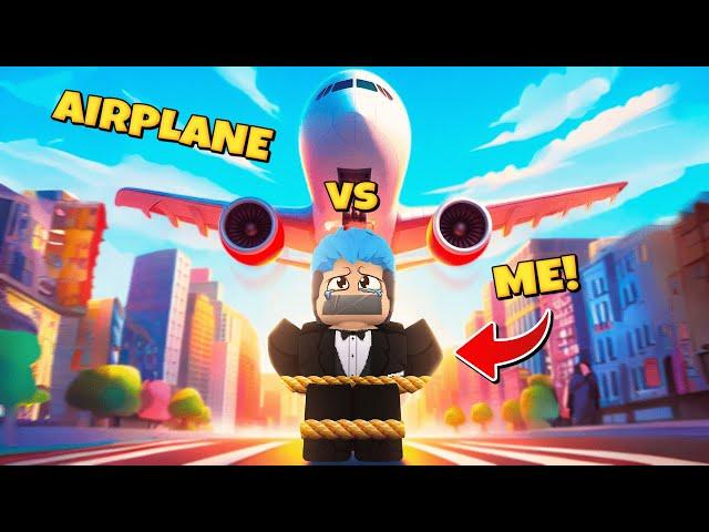 Pain Simulator | ROBLOX | I TRIED GETTING HIT BY AN AIRPLANE!